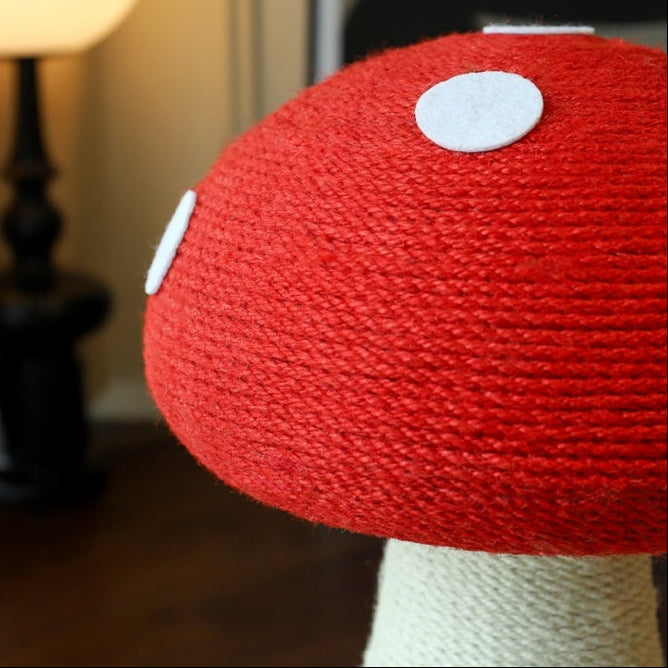 Red Cap Mushroom Cat Scratcher
