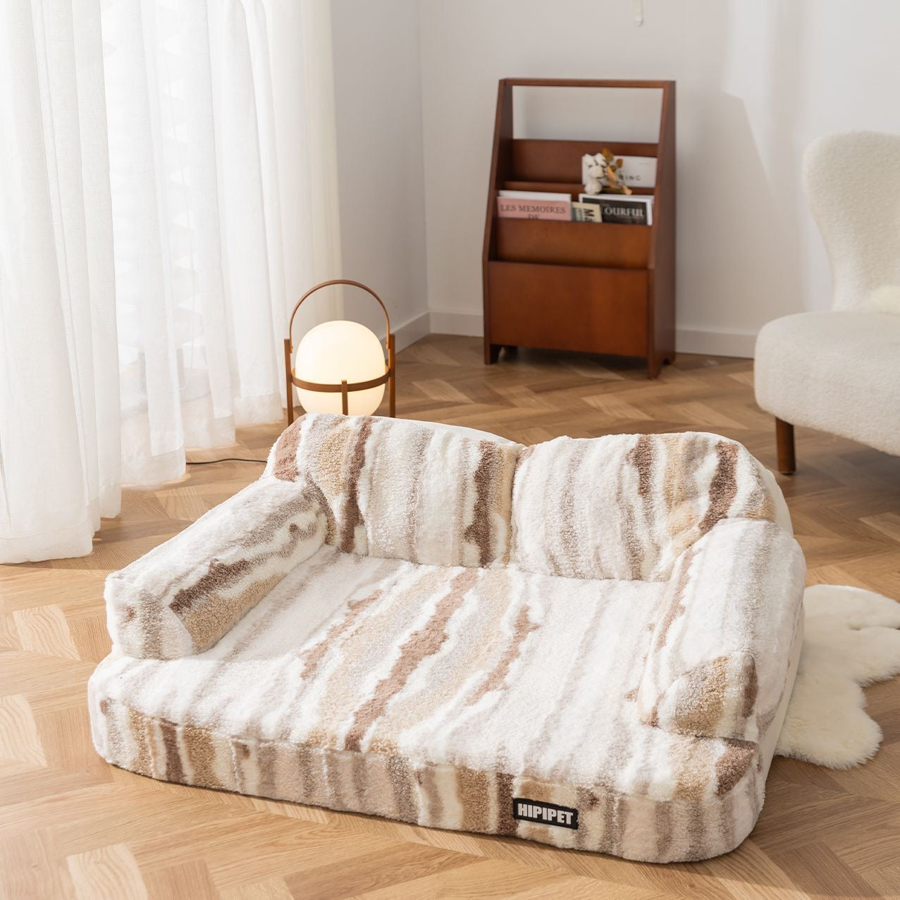 Comfy Striped Pet Sofa