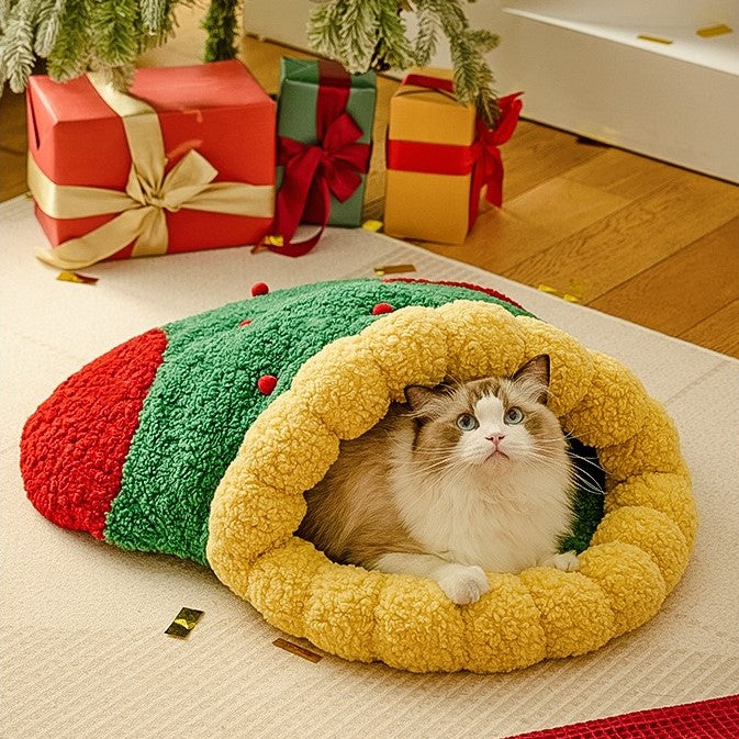 Christmas Sock Pet Nest
