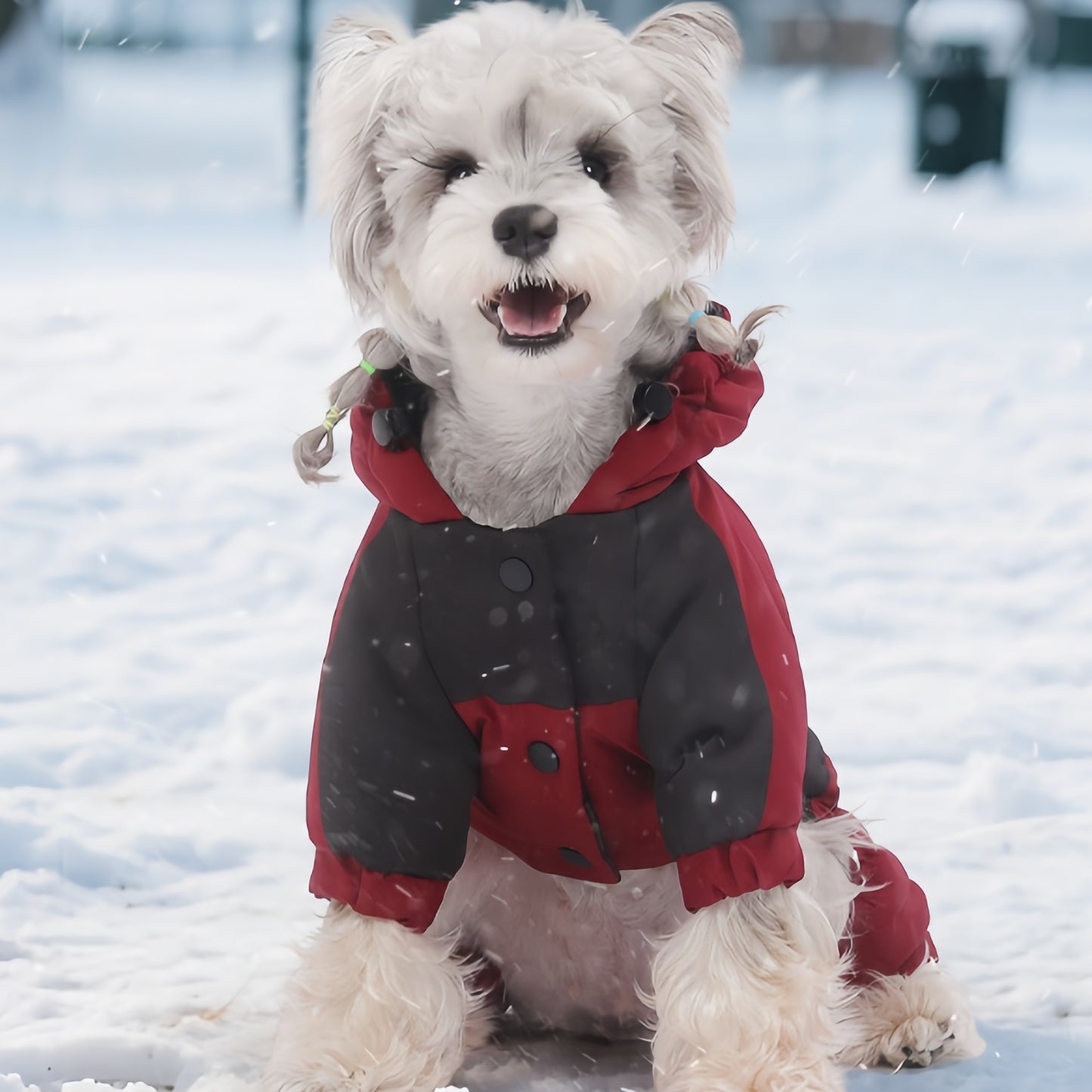 Arctic Paws - Pet Jumpsuit - Red
