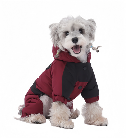 Arctic Paws - Pet Jumpsuit - Red