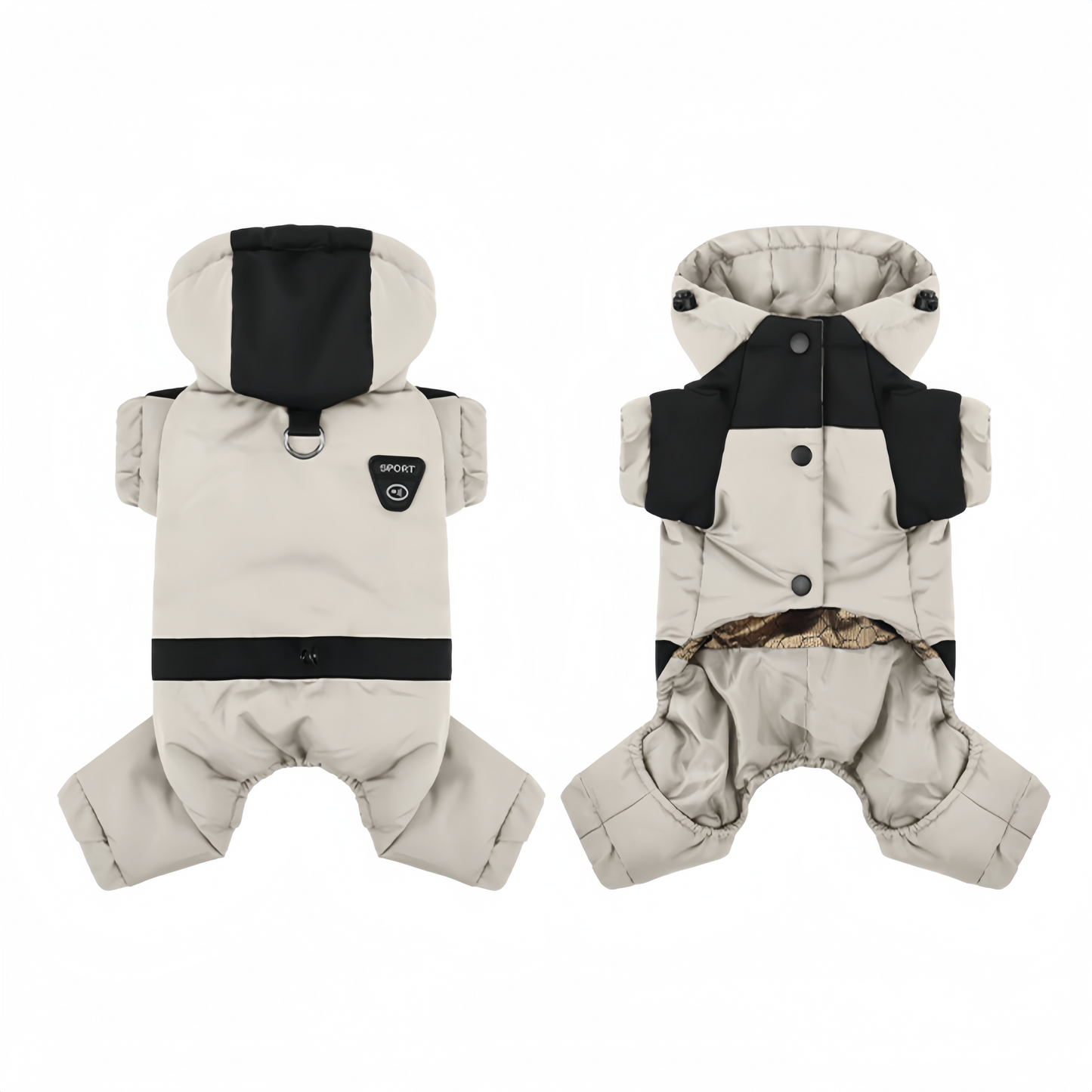 Arctic Paws - Pet Jumpsuit - Beige