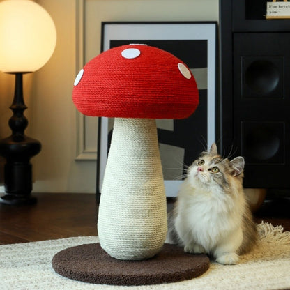 Red Cap Mushroom Cat Scratcher