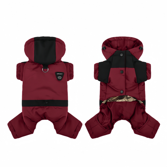 Arctic Paws - Pet Jumpsuit - Red