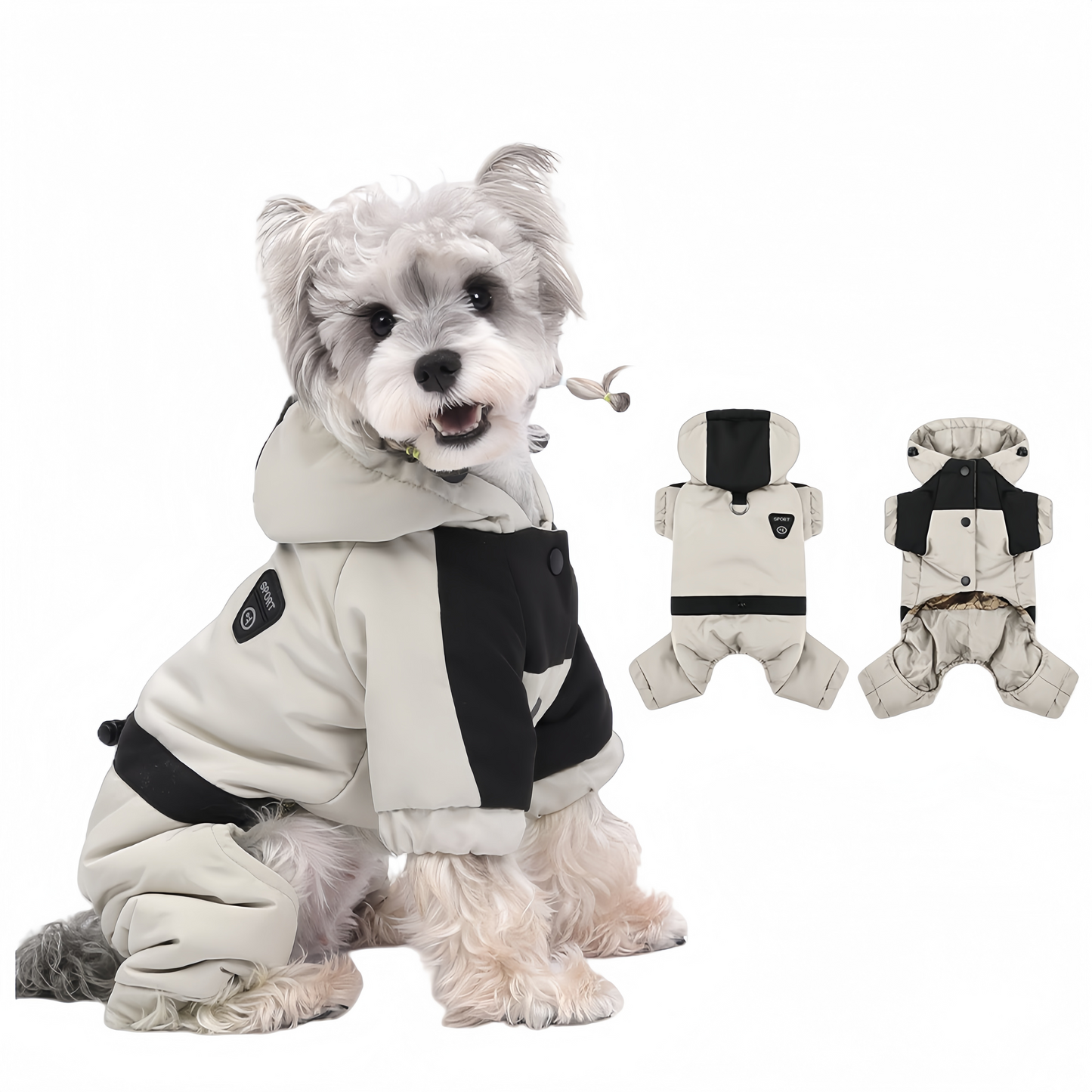 Arctic Paws - Pet Jumpsuit - Beige