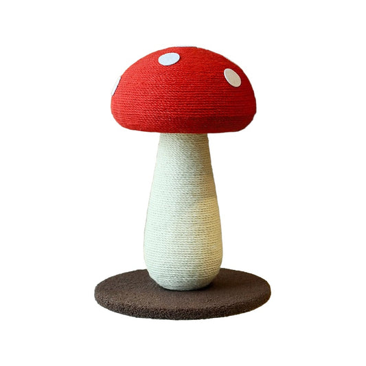Red Cap Mushroom Cat Scratcher