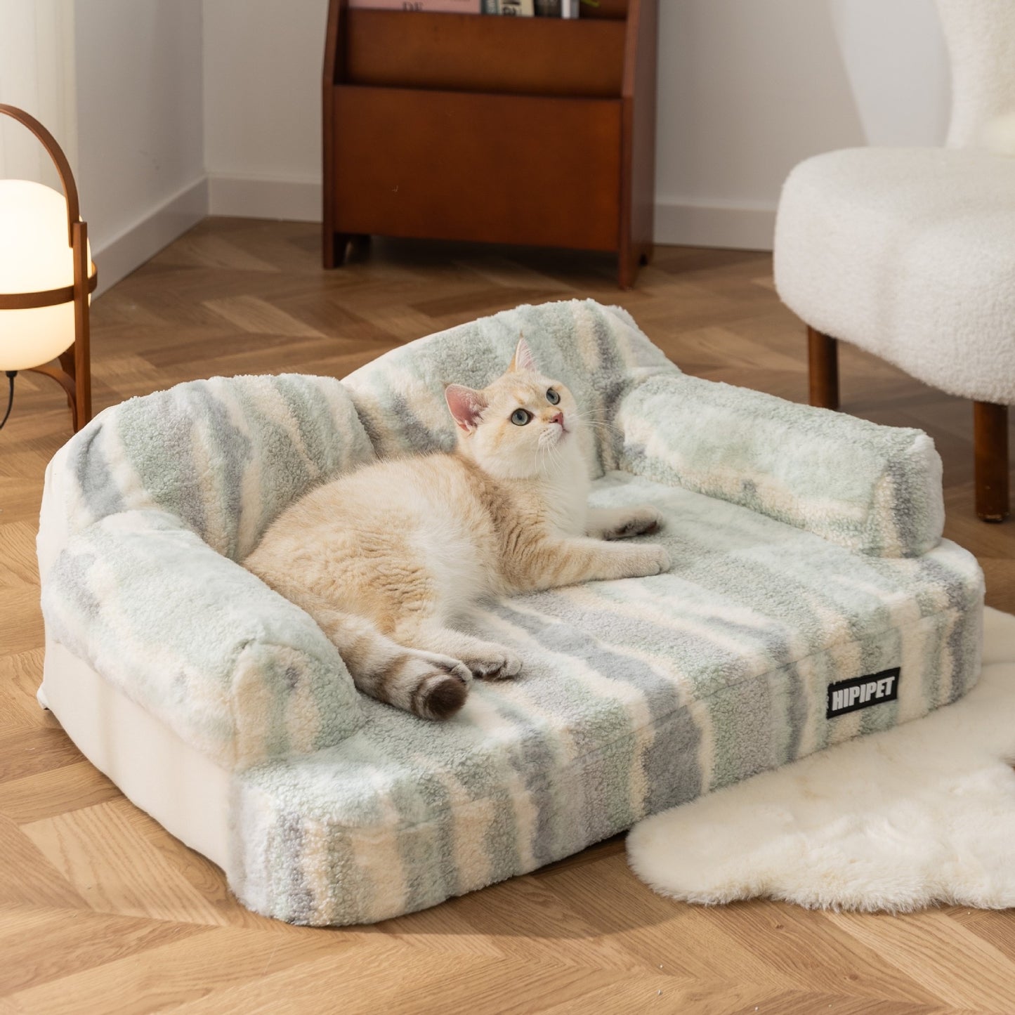 Comfy Striped Pet Sofa