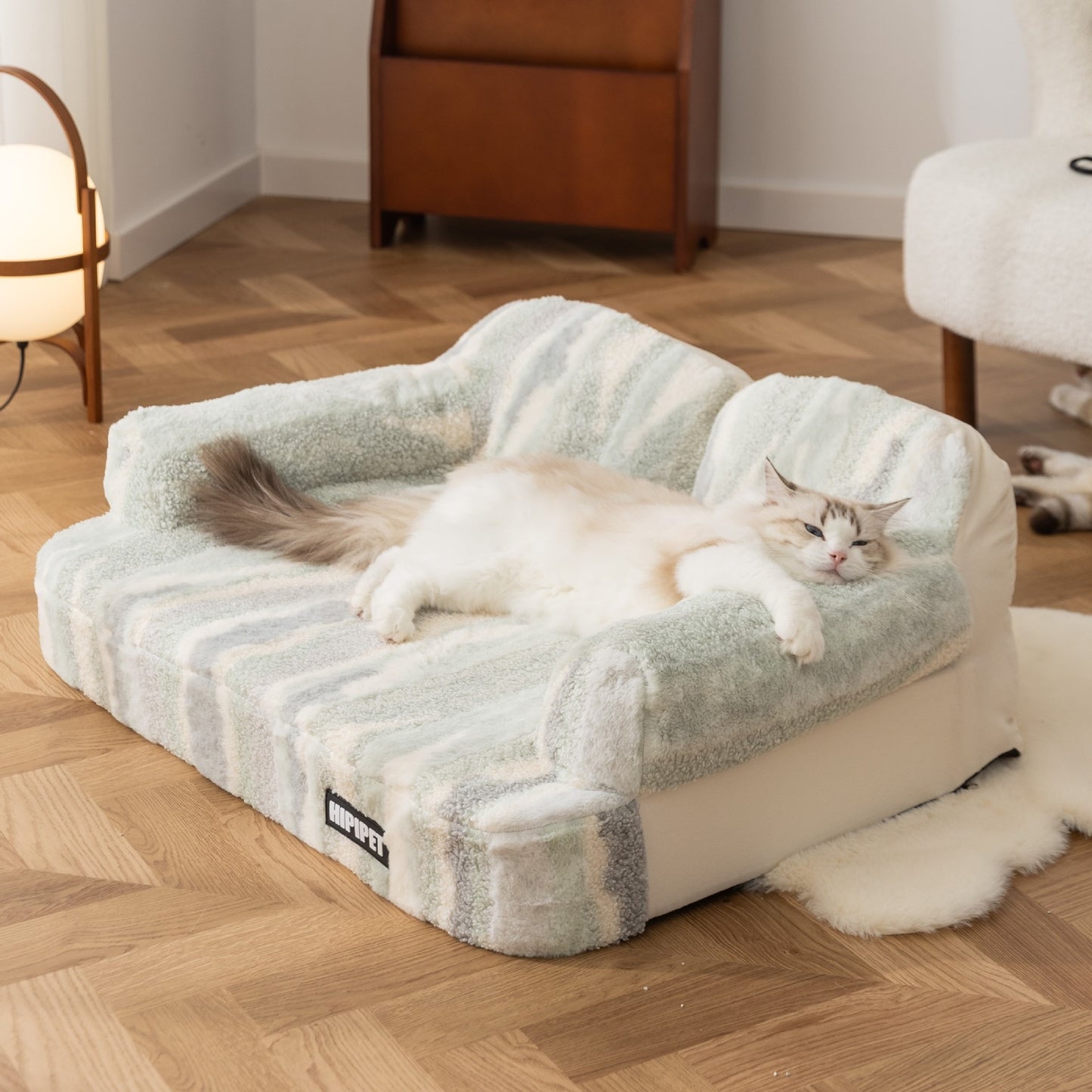 Comfy Striped Pet Sofa