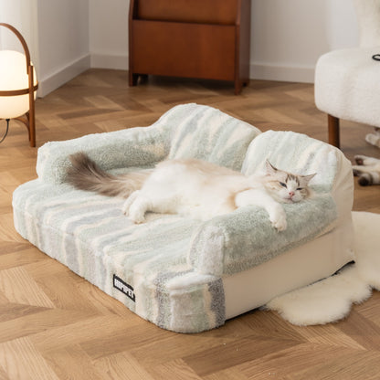 Comfy Striped Pet Sofa