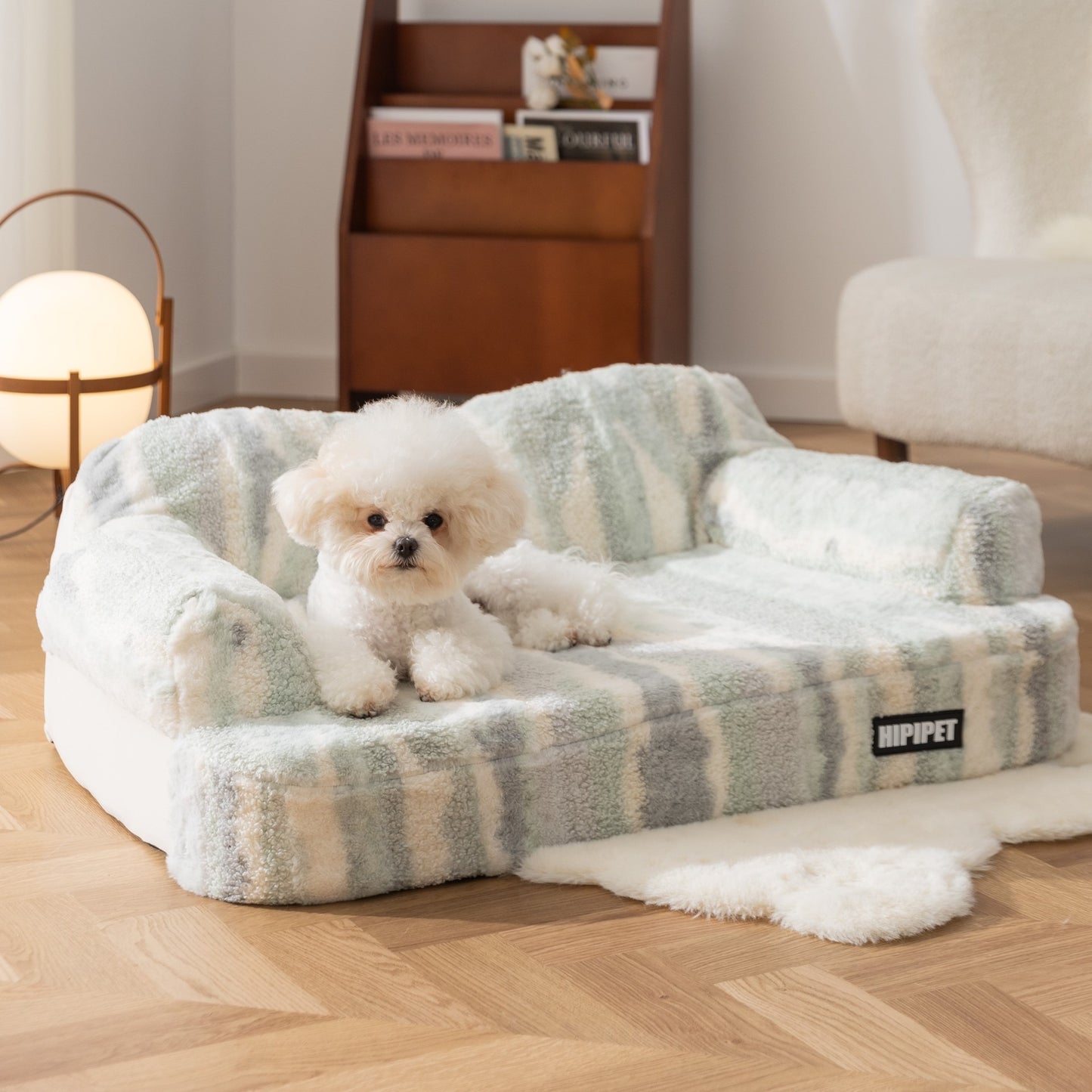 Comfy Striped Pet Sofa