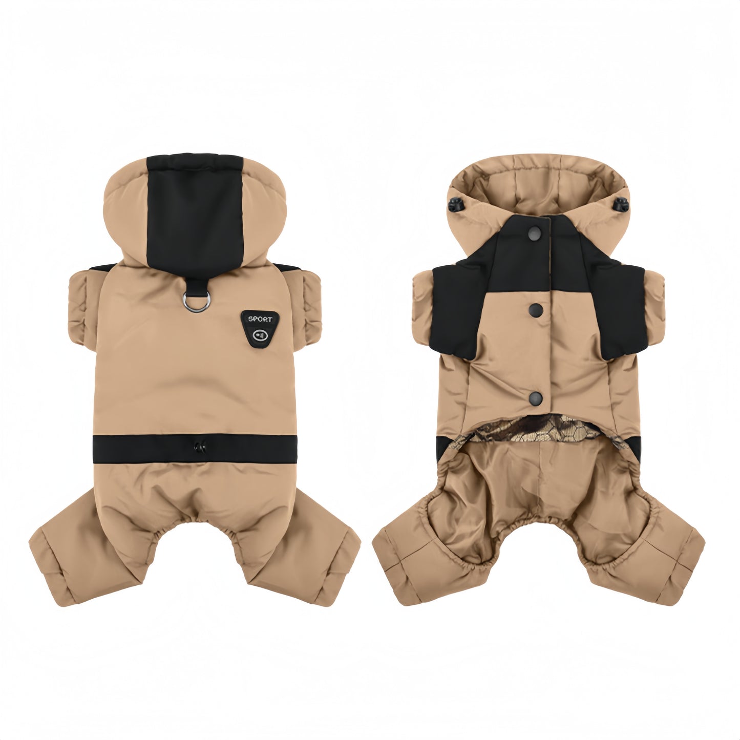 Arctic Paws - Pet Jumpsuit - Brown