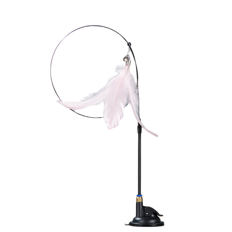 Suction Cup Feather Cat Teaser - Pink