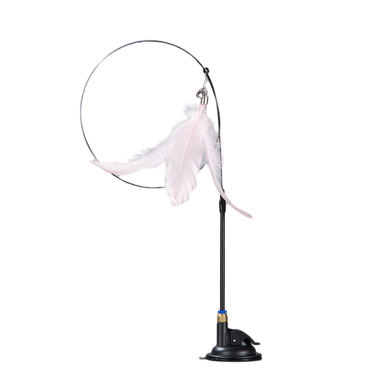 Suction Cup Feather Cat Teaser - Pink