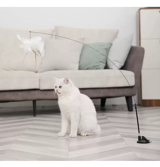 Suction Cup Feather Cat Teaser - Luxury