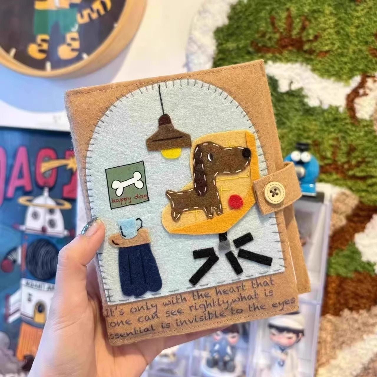 Cute Dog Heart Memory Album-Hand Made