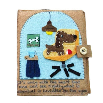 Cute Dog Heart Memory Album-Hand Made