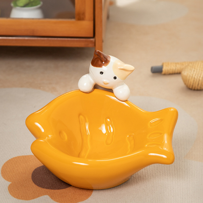 Cute Pet Ceramic Bowl