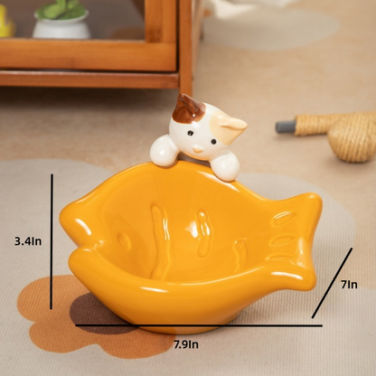 Cute Pet Ceramic Bowl