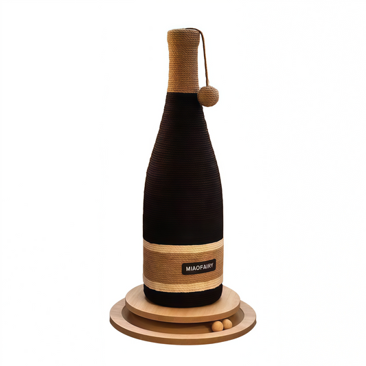 Wine Bottle Shaped Cat Scratching Post