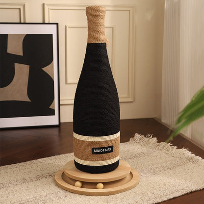 Wine Bottle Shaped Cat Scratching Post