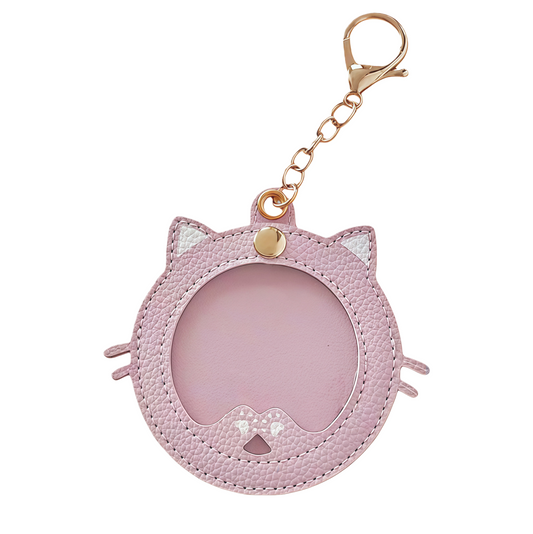 Kitty-Shaped Keychain - Pink