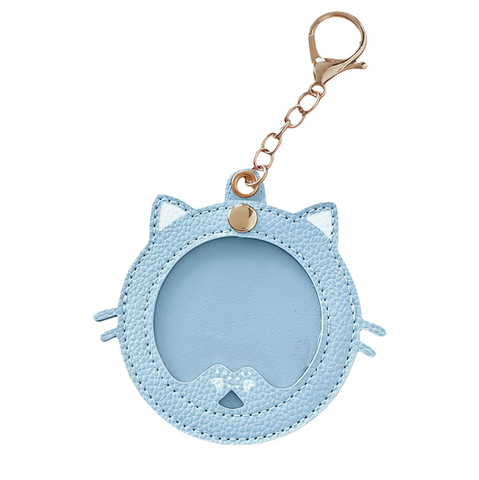 Kitty-Shaped Keychain - Blue