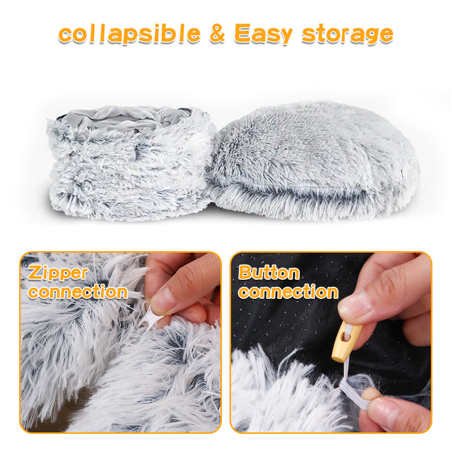 Furry Cat Tunnel & Nest Combo