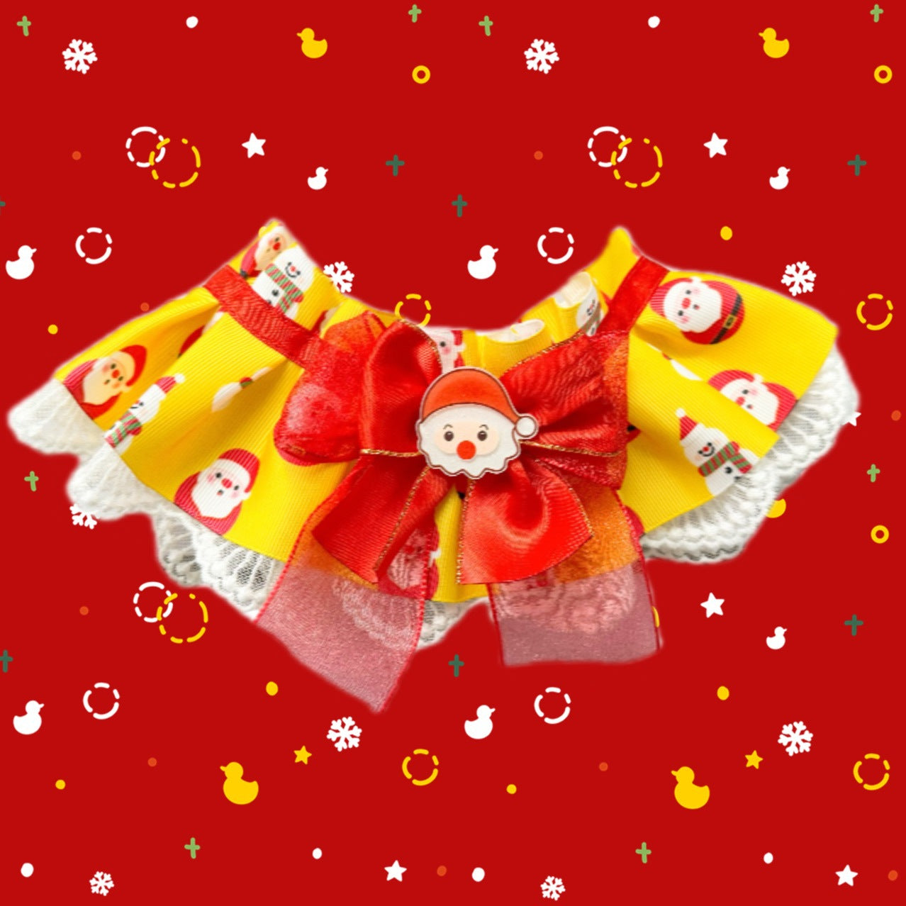 Christmas Reindeer Pet Collar Accessory