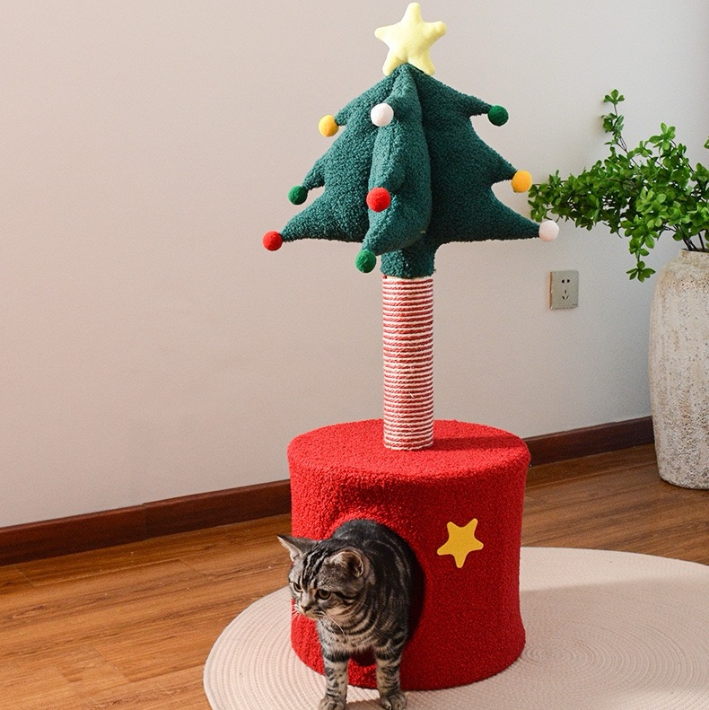 Christmas Star Wish Cat Scratching Home
