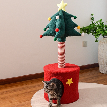 Christmas Star Wish Cat Scratching Home