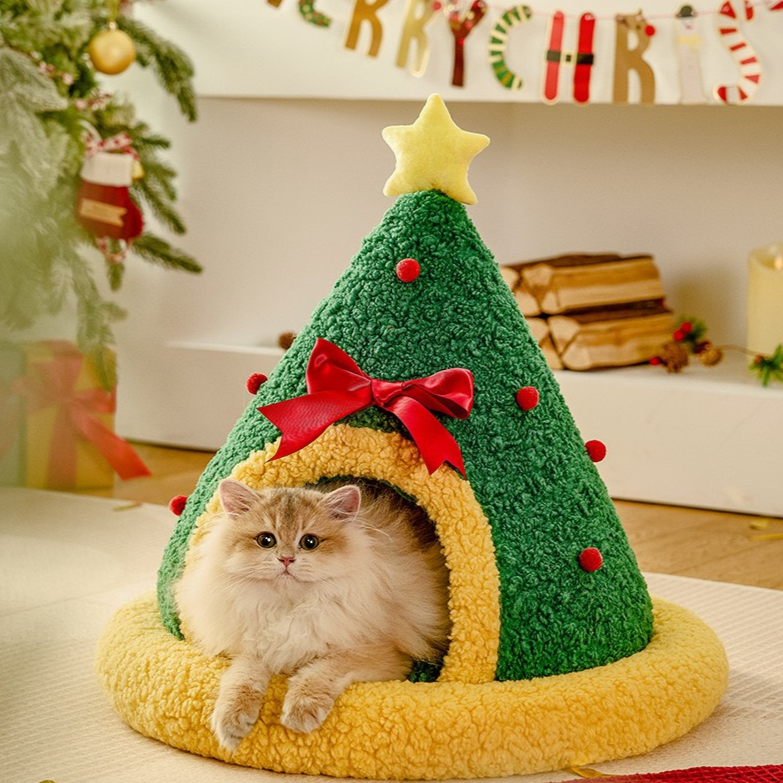 Christmas Star Cozy Pet Bed