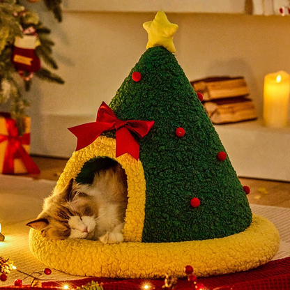 Christmas Star Cozy Pet Bed