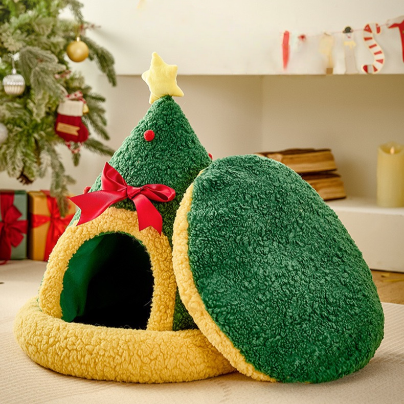 Christmas Star Cozy Pet Bed
