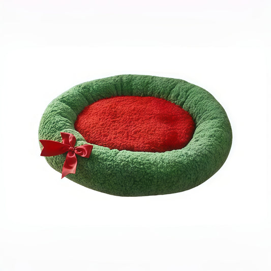 Christmas Wreath Pet Bed