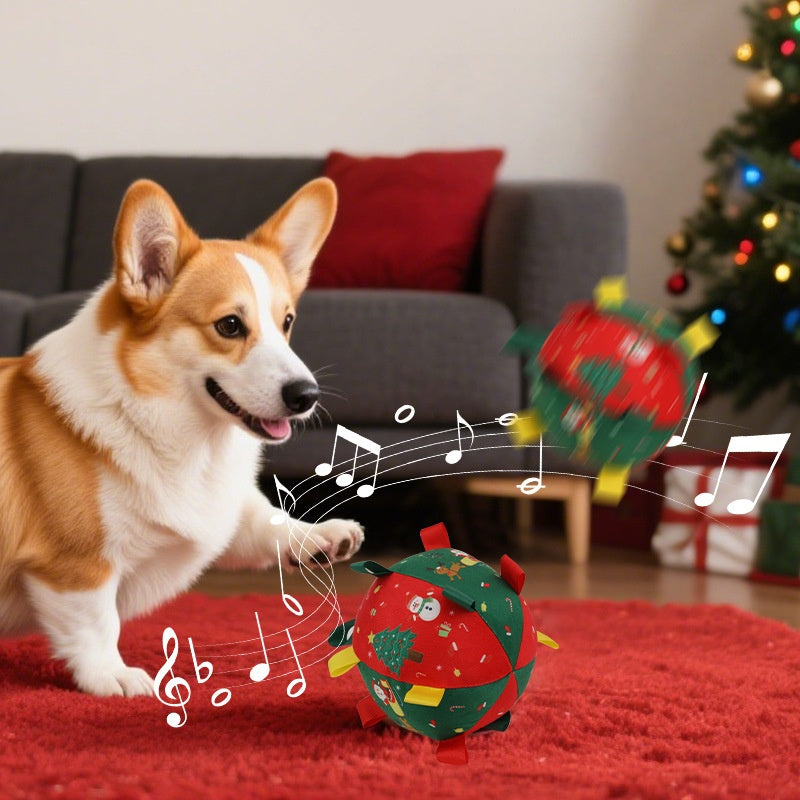 Christmas Jingle Bell Pet Interactive Fun Ball