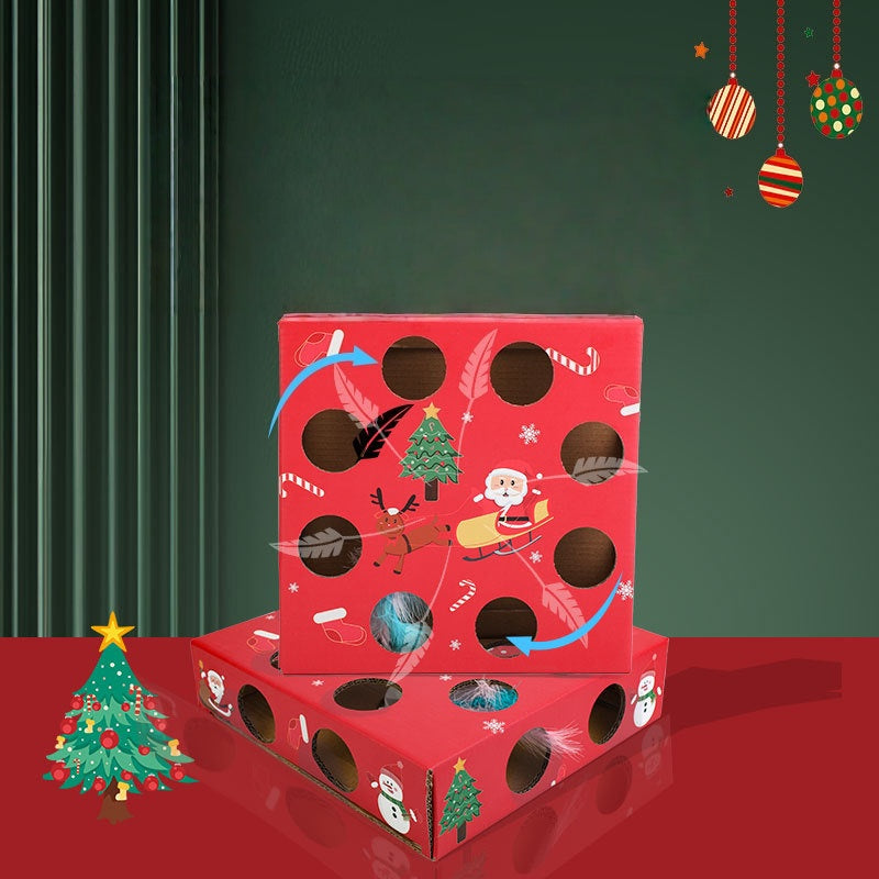 Christmas Cat Whack-a-Mole Interactive Box