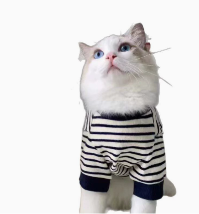 Retro Casual Stripe Pet Sweater