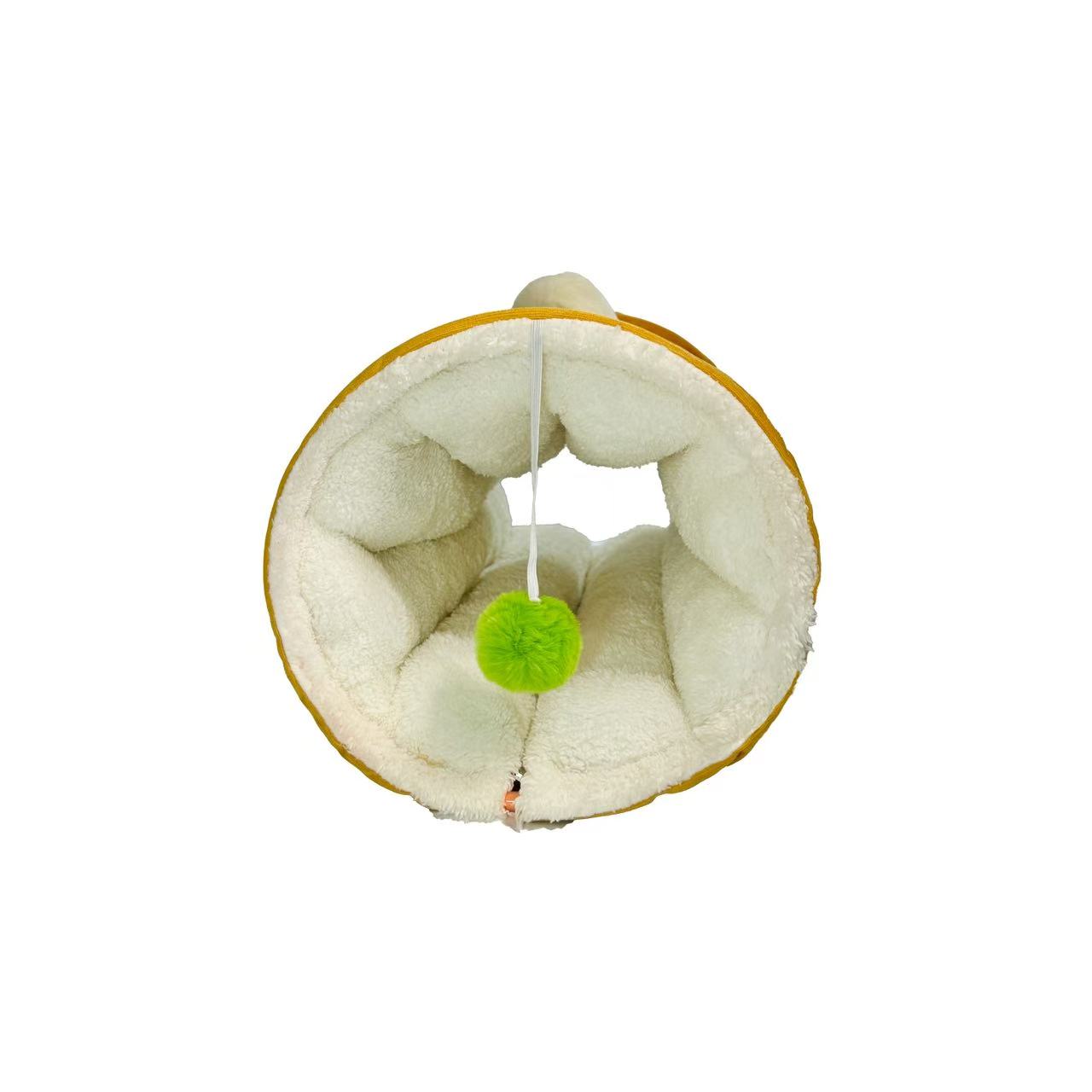 Sunny Toast Checker Cat Play Tunnel