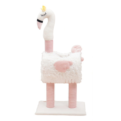 Elegant Flamingo Cat Scratching Post