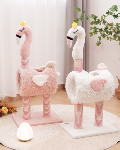 Elegant Flamingo Cat Scratching Post
