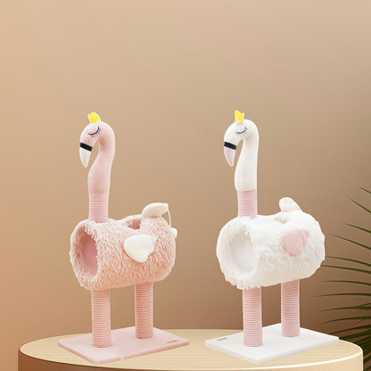 Elegant Flamingo Cat Scratching Post