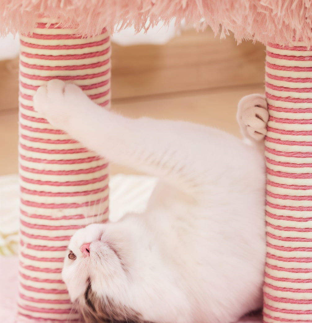 Elegant Flamingo Cat Scratching Post