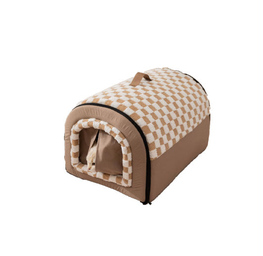 Warm Checkered Pet Beds in 2 Colors