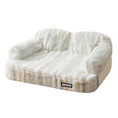 Comfy Striped Pet Sofa