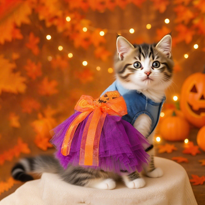 Pumpkin Fairy Pet Dress
